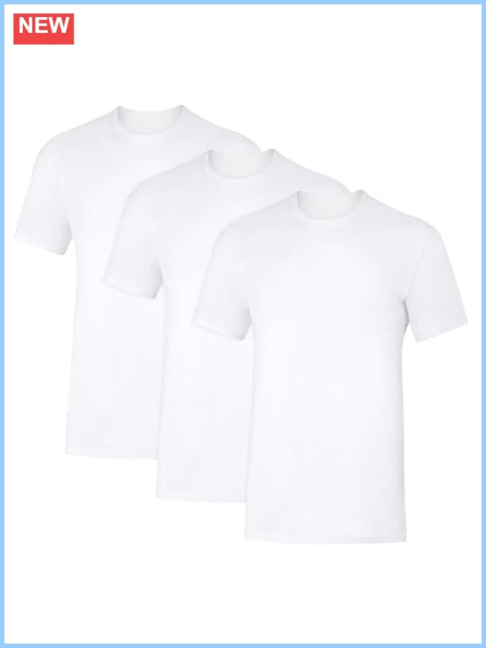 Hanes Men's Undershirt 3-Pack Sweat Block V-Neck Cotton Tee
